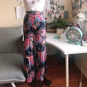 Floral print pants